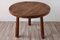 Brutalistischer Vintage Dreibein Tisch aus Massivholz, 1950 11