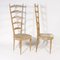 High Back Side Chairs by Paolo Buffa, 1950s, Set of 2 2
