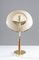 Mid-Century Swedish Table Lamp in Brass Glass and Wood from Boréns, Image 3