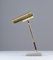 Mid-Century Swedish Table Lamp in Leather and Brass from Boréns 2