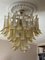 Lámpara de araña grande de cristal de Murano en amarillo estilo Mazzega, Imagen 6