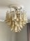 Large Yellow Murano Chandelier in Mazzega Style 1