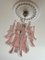 Small Pink Murano Chandelier in Mazzega Style, Image 5