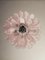 Lámpara de araña pequeña de cristal de Murano en rosa estilo Mazzega, Imagen 6