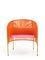 Orange Rose Caribe Lounge Chair by Sebastian Herkner, Set of 4, Image 3
