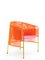 Orange Rose Caribe Lounge Chair by Sebastian Herkner, Set of 4, Image 2