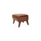 Brown Leather and Smoked Oak My Own Chair Footstool from by Lassen 2