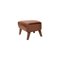 Reposapiés My Own Chair de cuero marrón y roble ahumado de Lassen, Imagen 2