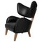 Black Leather Smoked Oak My Own Chair Lounge Chair from by Lassen 1