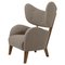 Dark Beige Raf Simons Vidar 3 Smoked Oak My Own Chair Lounge Chair from by Lassen, Image 1