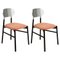 Upholstered Beech Bokken Chairs from Colé Italia, Set of 2 2