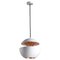 Medium White and Copper Here Comes the Sun Pendant Lamp by Bertrand Balas 1