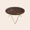 Brown Emperador Marble and Brass O Table by Ox Denmarq, Image 2