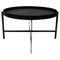 Black Leather Large Deck Table by Ox Denmarq 1