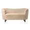 Honey Sheepskin and Smoked Oak Mingle Sofa from by Lassen 2