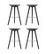 Black Beech and Copper Bar Stools from by Lassen, Set of 4 2
