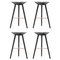 Black Beech and Copper Bar Stools from by Lassen, Set of 4 1