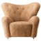 Fauteuil The Tired Man en Peau de Mouton Miel de par Lassen 1