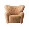 Honey Sheepskin the Tired Man Lounge Chair from by Lassen 2