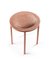 Tabouret Cana Rouge par Pauline Deltour, Set de 2 3