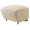 Beige Natural Oak Sahco Zero the Tired Man Footstool from by Lassen 1