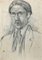 Portrait, Original Drawing in Pencil, Early 20th-Century 1