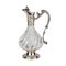 French Wine Jug in Glass & Silver 1