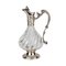 French Wine Jug in Glass & Silver, Image 1