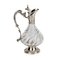 French Wine Jug in Glass & Silver, Image 3