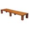 Mid-Century Modern French Bench in Pine, 1960s 1