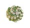 Gold Cluster Ring with Emeralds and White Diamonds, Image 2