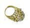 Gold Cluster Ring mit Smaragden und Weißen Diamanten 6