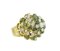 Gold Cluster Ring with Emeralds and White Diamonds, Image 3