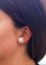 Boucles d'Oreilles en Or Blanc 18K avec Perles Blanches et Diamants 4