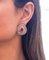 Boucles d'Oreilles en Or Rose et Argent avec Rubis et Diamants 4