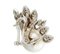Boucles d'Oreilles Artisanales en Or Blanc 14K avec Perles des Mers du Sud et Diamants 3