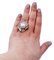 14K White Gold Ring with Pearl and Diamonds 6