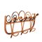 Mid-Century French Riviera Style Rattan and Bamboo Cane Coat Rack, Italy, 1960s, Image 12