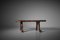 French Live Edge Table and Benches in Elm and Wood, 1970s, Set of 3 7