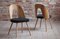 Midcentury Dining Chairs in Black Boucle by Antonin Šuman, Set of 4 4