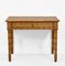 Antique French Writing Side Table in Faux Bamboo and Birds Eye Maple with Single Drawer 3