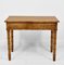 Antique French Writing Side Table in Faux Bamboo and Birds Eye Maple with Single Drawer, Image 14