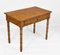 Antique French Writing Side Table in Faux Bamboo and Birds Eye Maple with Single Drawer, Image 1