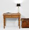 Antique French Writing Side Table in Faux Bamboo and Birds Eye Maple with Single Drawer, Image 2