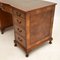 Antique Pedestal Desk in Burr Walnut 10