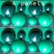 Light and Dark Green Wall Elements by Verner Panton for Visiona 2, Set of 4 2