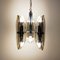 Lámpara de araña italiana de cristal de Murano ahumado de Veca, años 70, Imagen 7