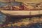 Impressionist Oil of Boats, 1957, Oil on Board, Image 5