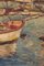 Impressionist Oil of Boats, 1957, Oil on Board, Image 7