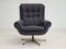 Danish Swivel Armchair in Wool, 1970s 1